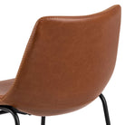 I_Oregon Dining Chair In Brown With Cream Stitching Set Of 2 - Price Crash Furniture