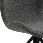 Batilda Swivel Dining Chairs In Grey Fabic Set Of 2 - Price Crash Furniture