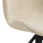 Batilda Swivel Dining Chairs In Cream Fabic Set Of 2 - Price Crash Furniture