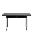 Darlington 140 cm Dining Table In Black Ash Finish - Price Crash Furniture