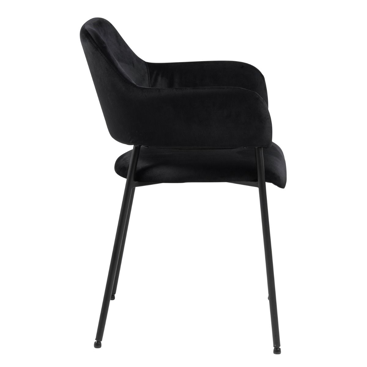 Lima Dining Chair With Armrest In Black Set Of 2 - Price Crash Furniture