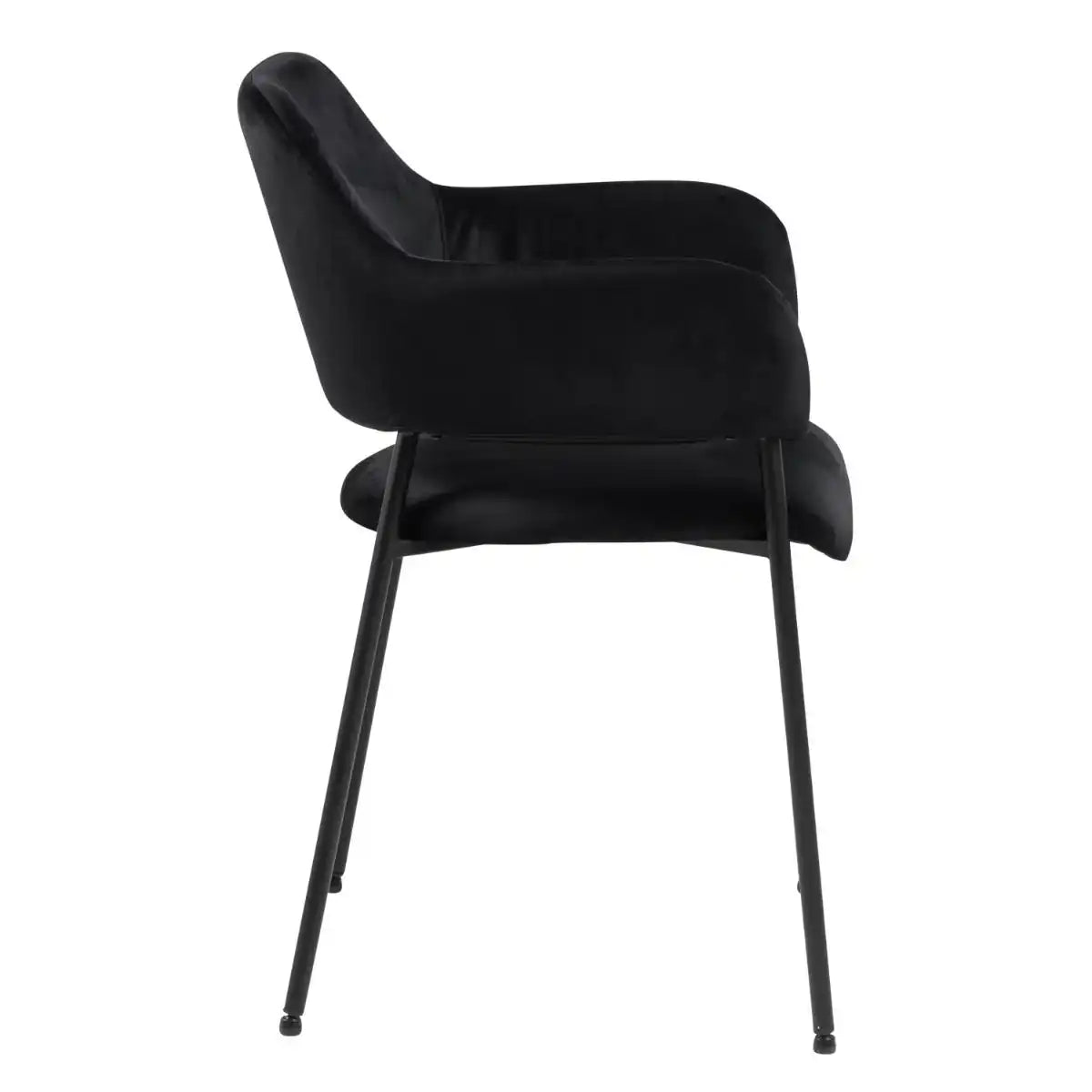 Lima Dining Chair With Armrest In Black Set Of 2 - Price Crash Furniture