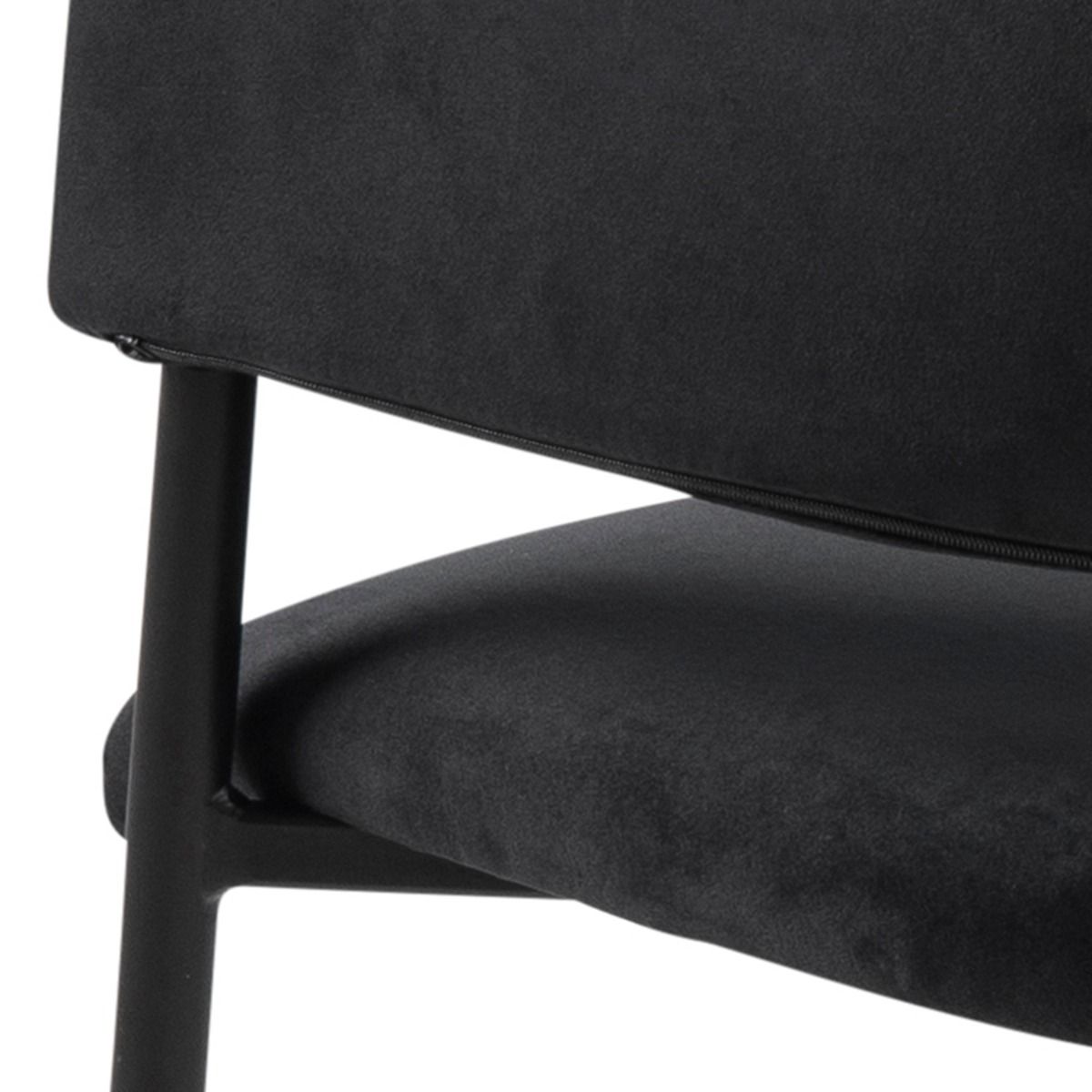 Lima Dining Chair With Armrest In Black Set Of 2 - Price Crash Furniture