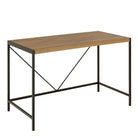 Bahamas Office Desk Black And Oak - Price Crash Furniture