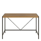 Bahamas Office Desk Black And Oak - Price Crash Furniture