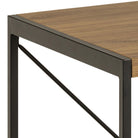 Bahamas Office Desk Black And Oak - Price Crash Furniture