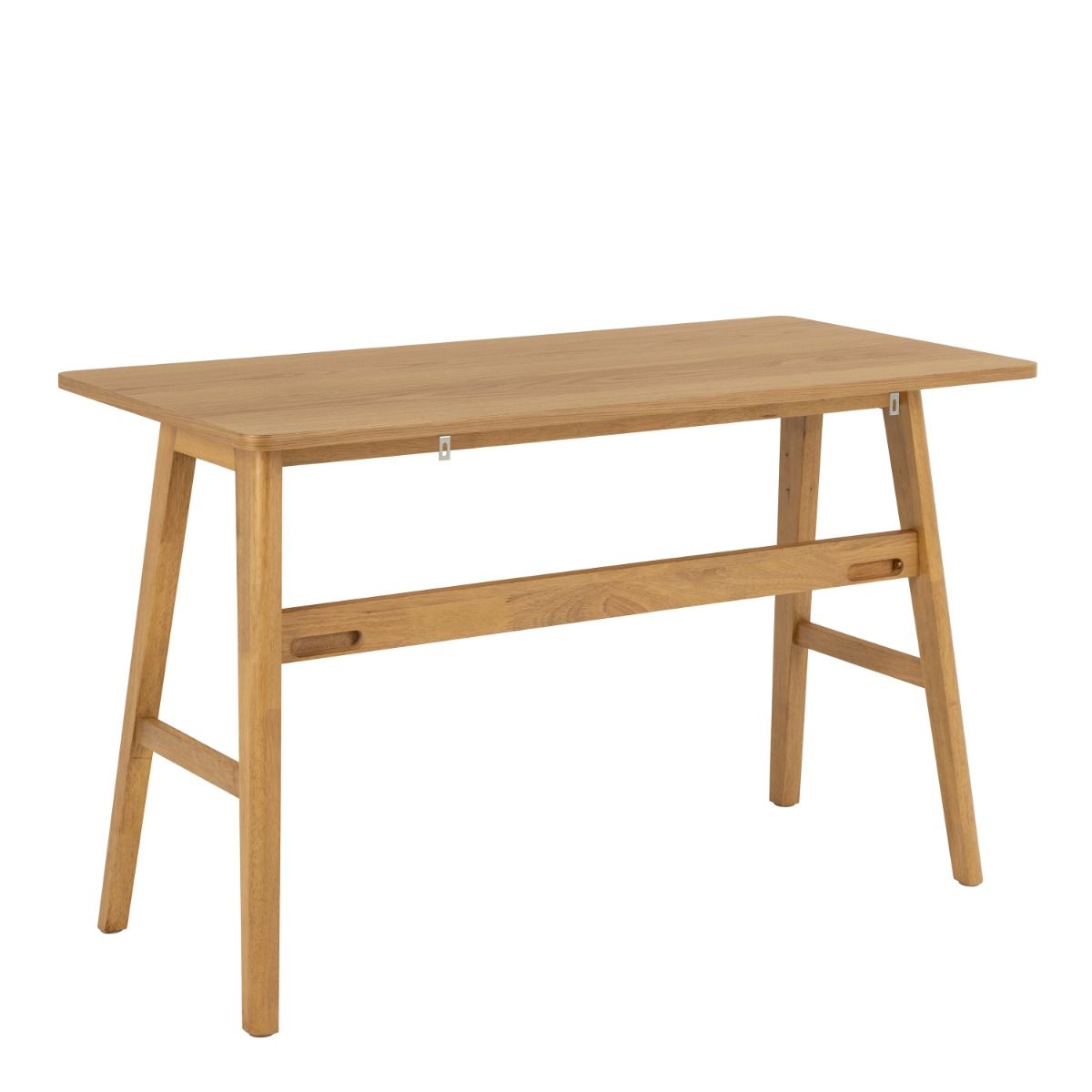 Barnett Retro Vintage Style Office Desk In Oak - Price Crash Furniture