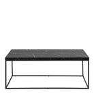 Barossa Coffee Table With Black Marble Effect Top & Black Steel Base - Price Crash Furniture