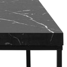 Barossa Coffee Table With Black Marble Effect Top & Black Steel Base - Price Crash Furniture