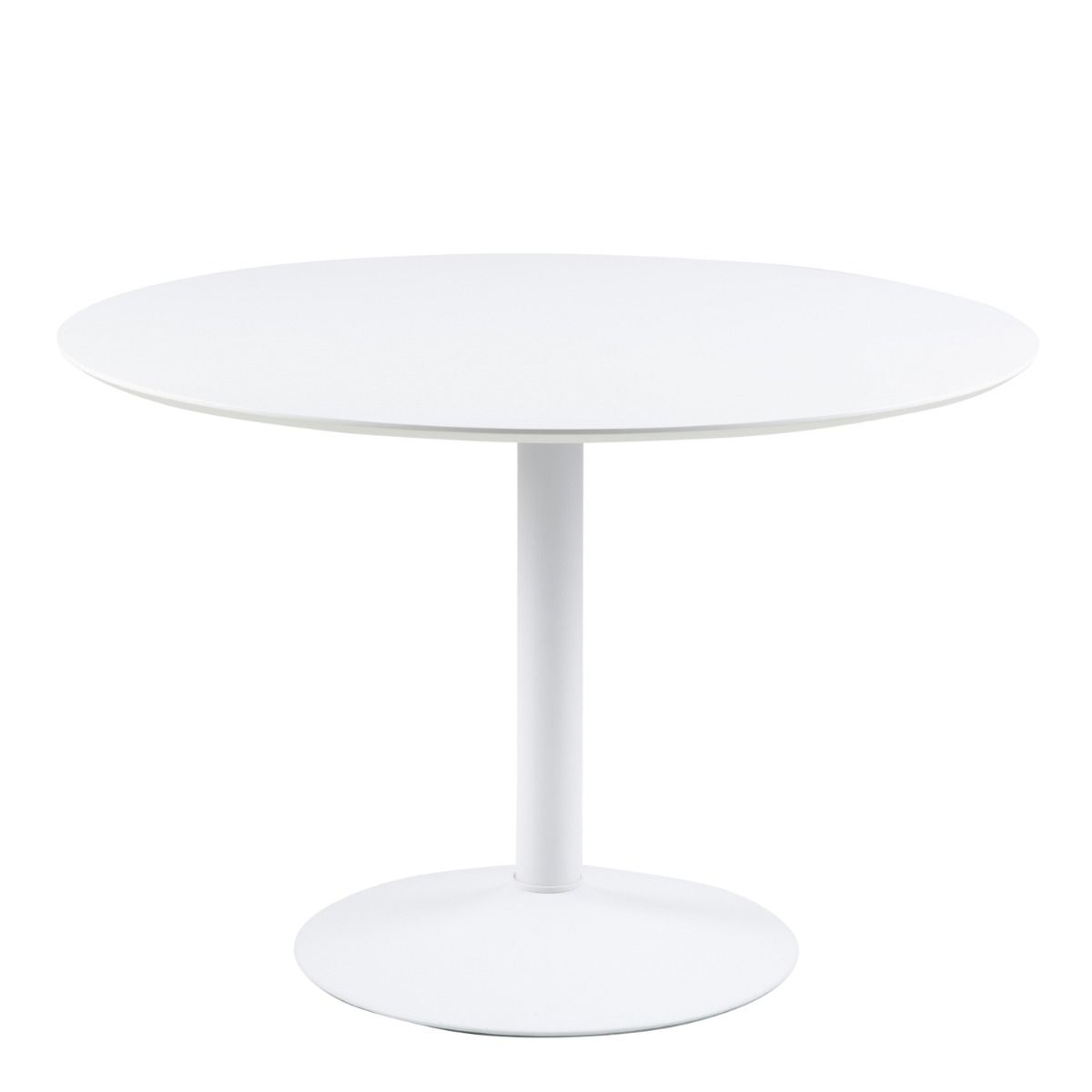 Ibiza Round Dining Table With White Top And Base - Price Crash Furniture