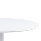 Ibiza Round Dining Table With White Top And Base - Price Crash Furniture