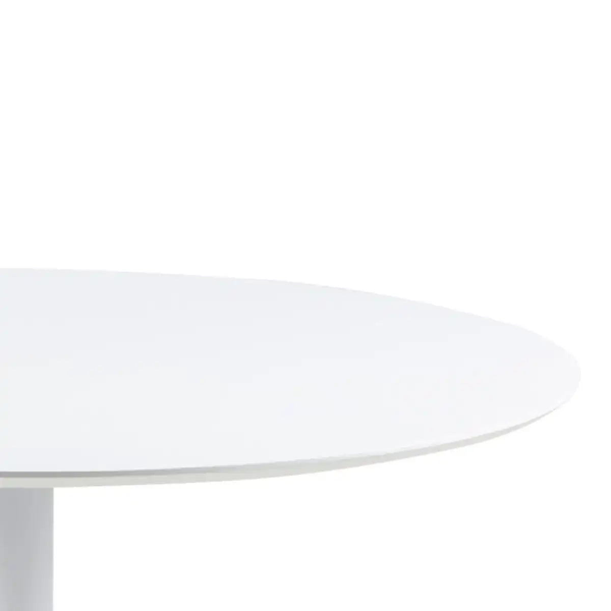 Ibiza Round Dining Table With White Top And Base - Price Crash Furniture