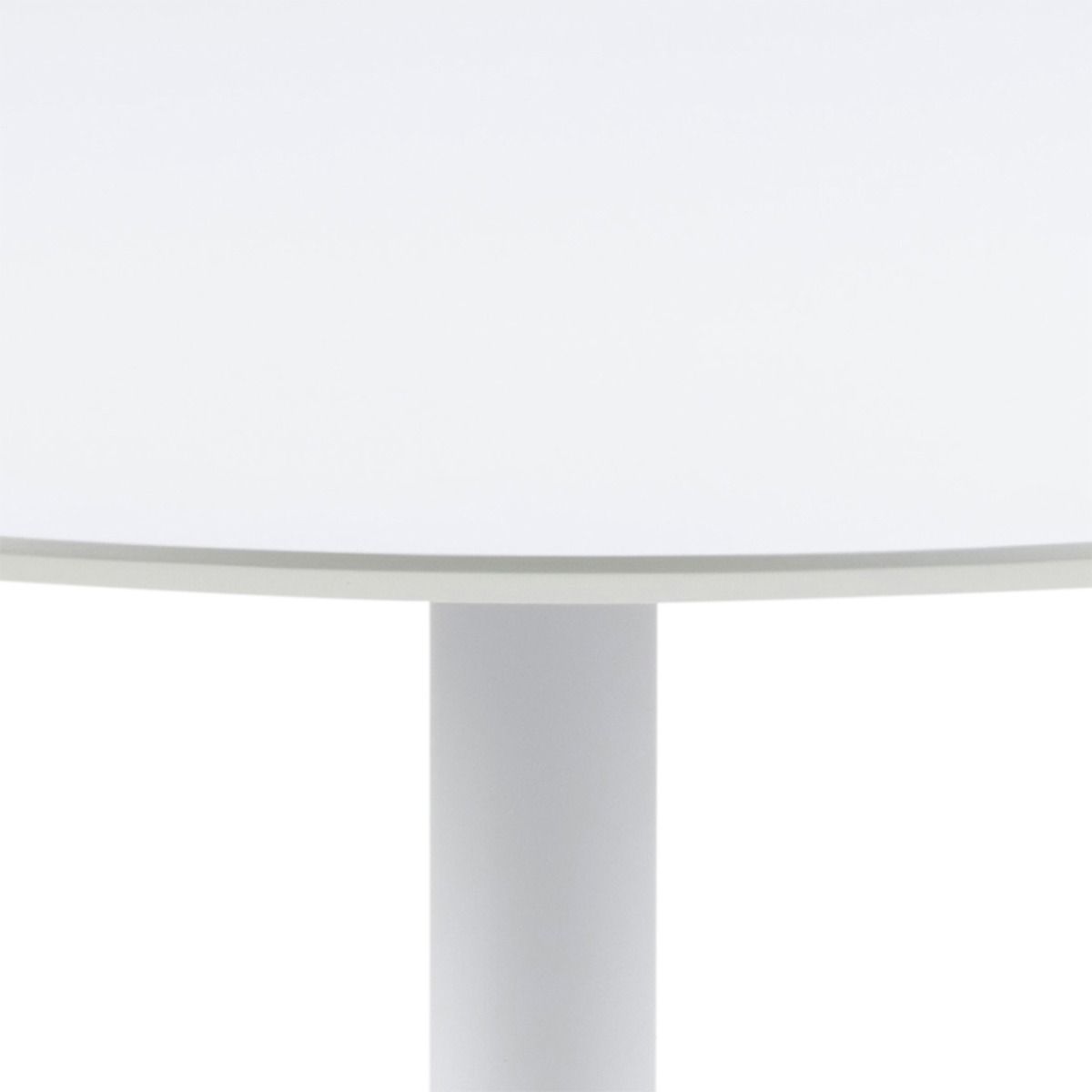 Ibiza Round Dining Table With White Top And Base - Price Crash Furniture