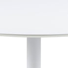 Ibiza Round Dining Table With Oak Top & White Base - Price Crash Furniture