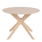 I_Duncan Round Dining Table In White Oak - Price Crash Furniture