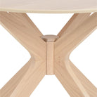 I_Duncan Round Dining Table In White Oak - Price Crash Furniture