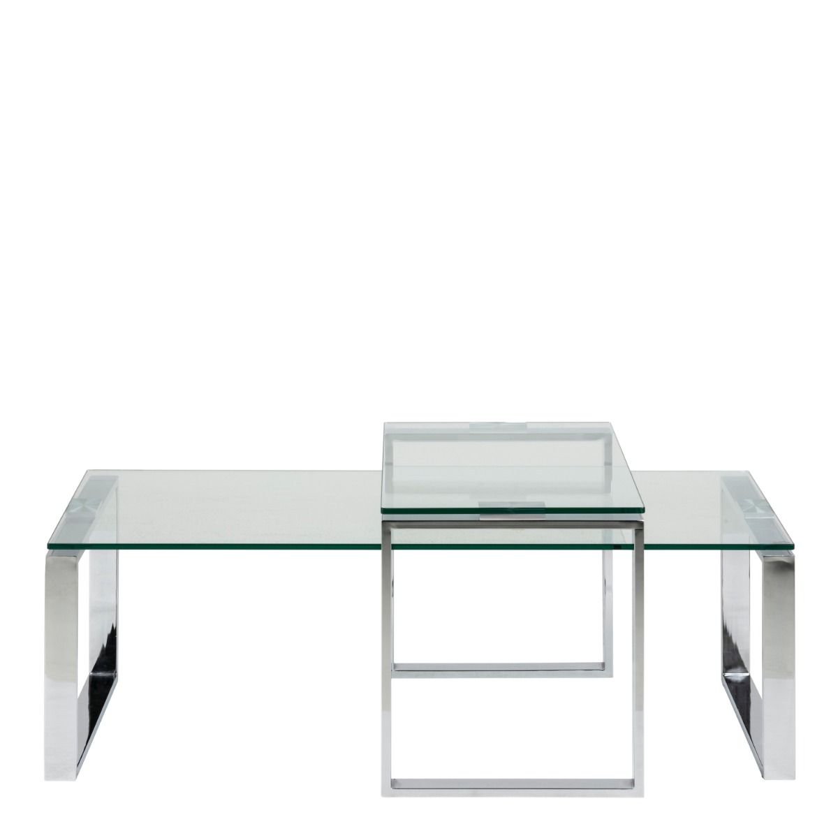 Katrine Coffee Table Set With Glass Top - Price Crash Furniture