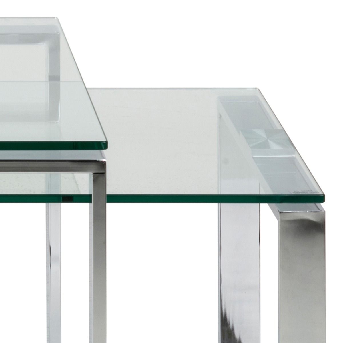 Katrine Coffee Table Set With Glass Top - Price Crash Furniture