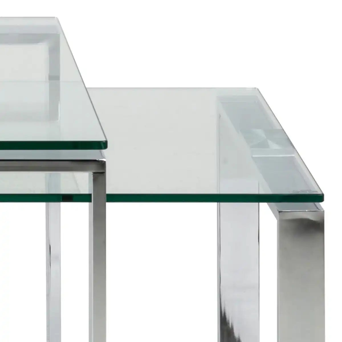 Katrine Coffee Table Set With Glass Top - Price Crash Furniture