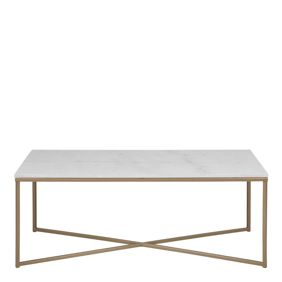 Alisma Coffee Table With White Marble Effect Top - Price Crash Furniture