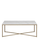 Alisma Coffee Table With White Marble Effect Top - Price Crash Furniture