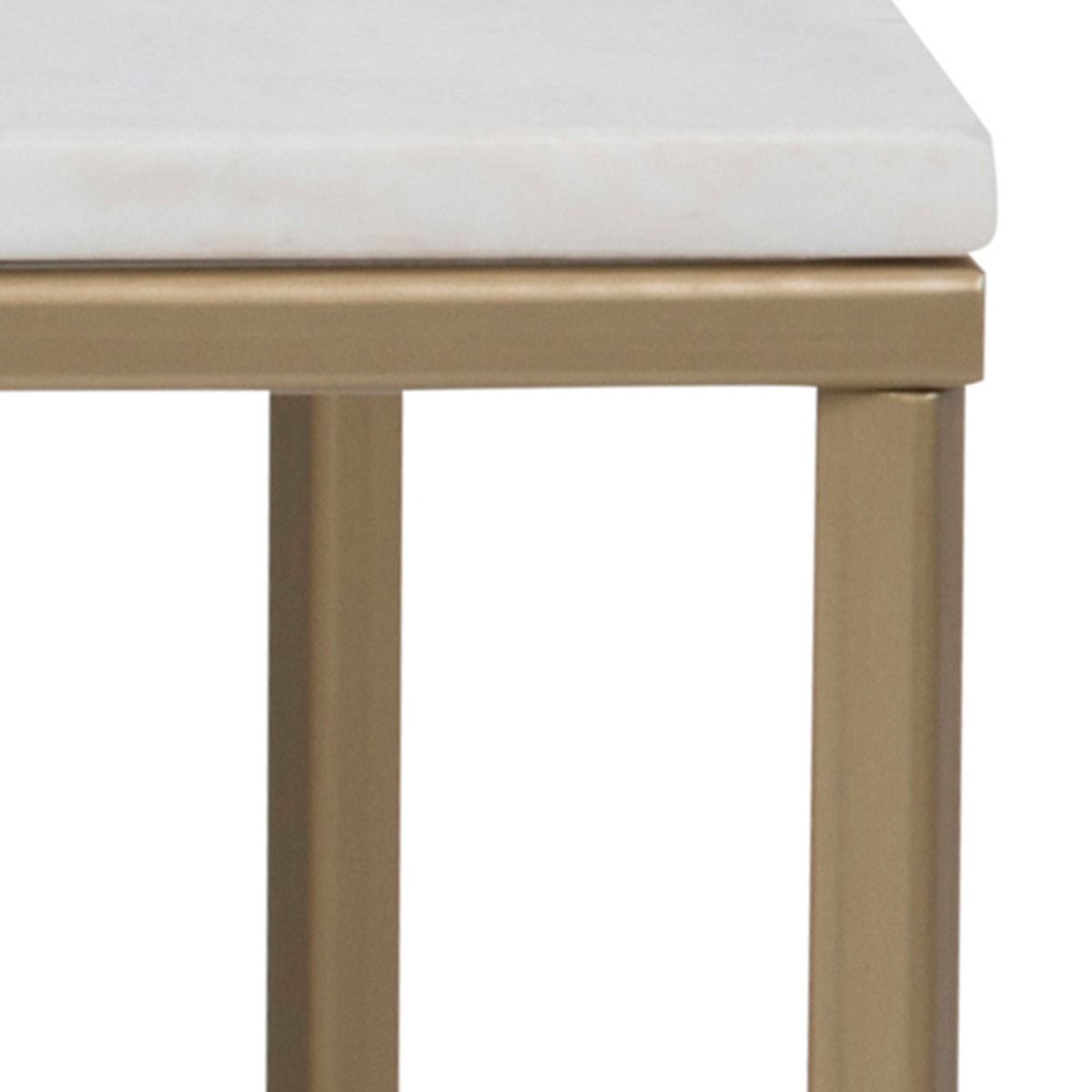 Alisma Coffee Table With White Marble Effect Top - Price Crash Furniture