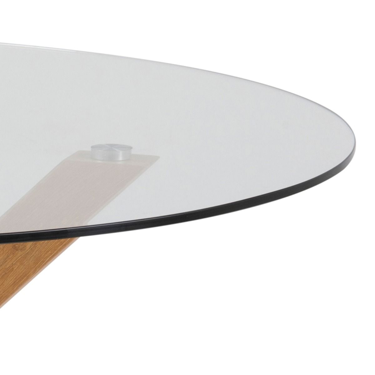 Heaven Round Dining Table with Glass Top - Price Crash Furniture