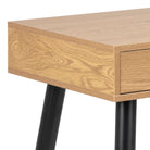 Neptun 3 Drawer Office Desk In Oak - Price Crash Furniture