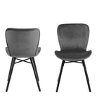 Batilda Dining Chair In Dark Grey Set Of 2 - Price Crash Furniture