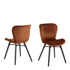 Batilda Dining Chair In Copper Set Of 2 - Price Crash Furniture