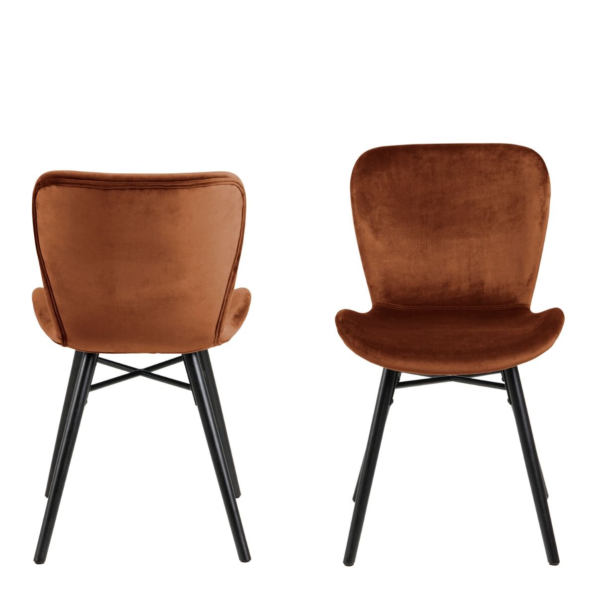 Batilda Dining Chair In Copper Set Of 2 - Price Crash Furniture