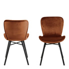 Batilda Dining Chair In Copper Set Of 2 - Price Crash Furniture