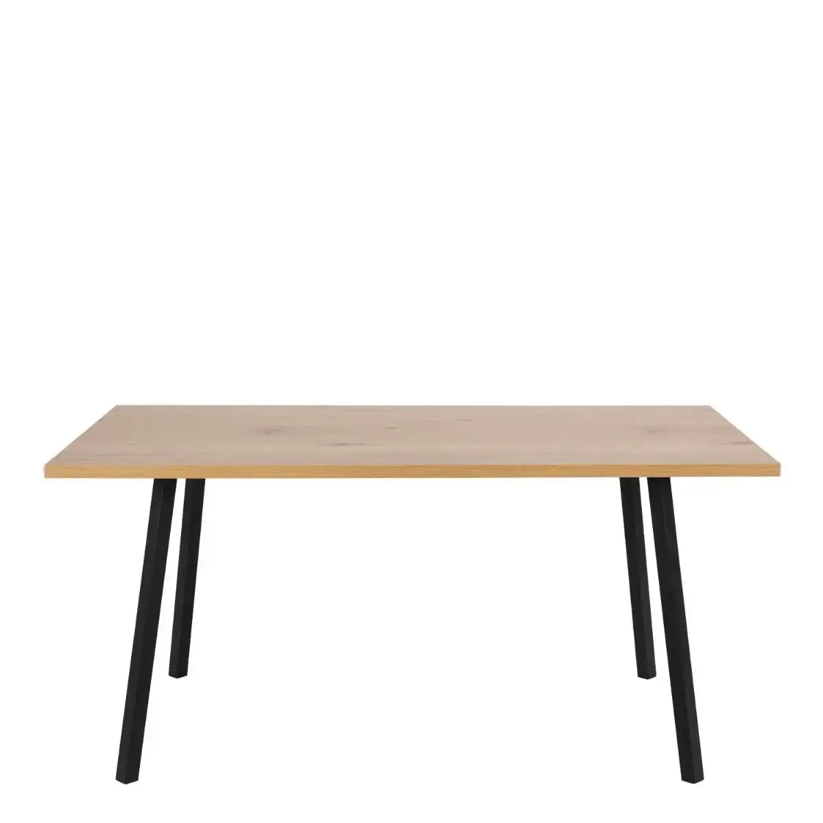 Cenny 160 cm Dining Table In Oak & Black - Price Crash Furniture
