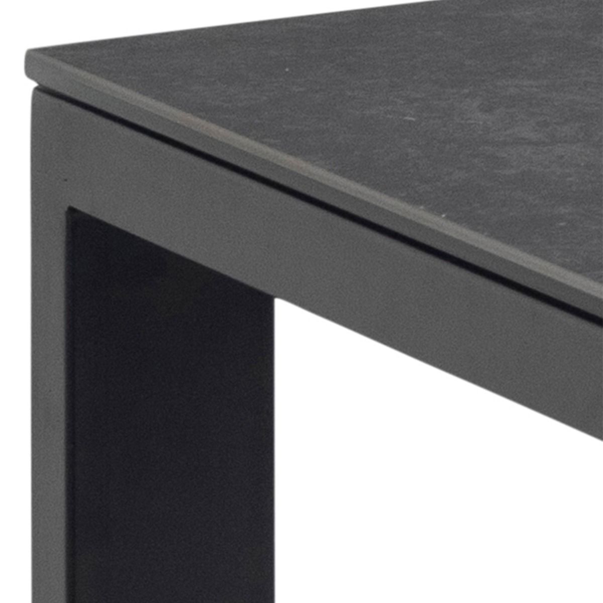 Brentford 200cm long Matt Black Ceramic Dining Table - Price Crash Furniture