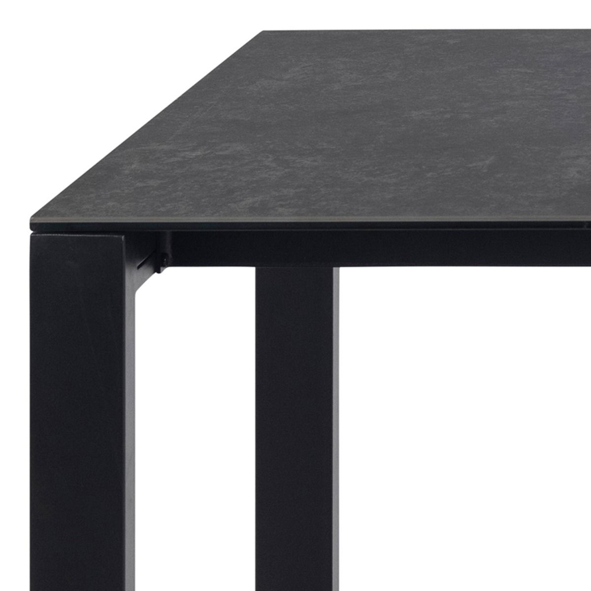 Brentford 200cm long Matt Black Ceramic Dining Table - Price Crash Furniture