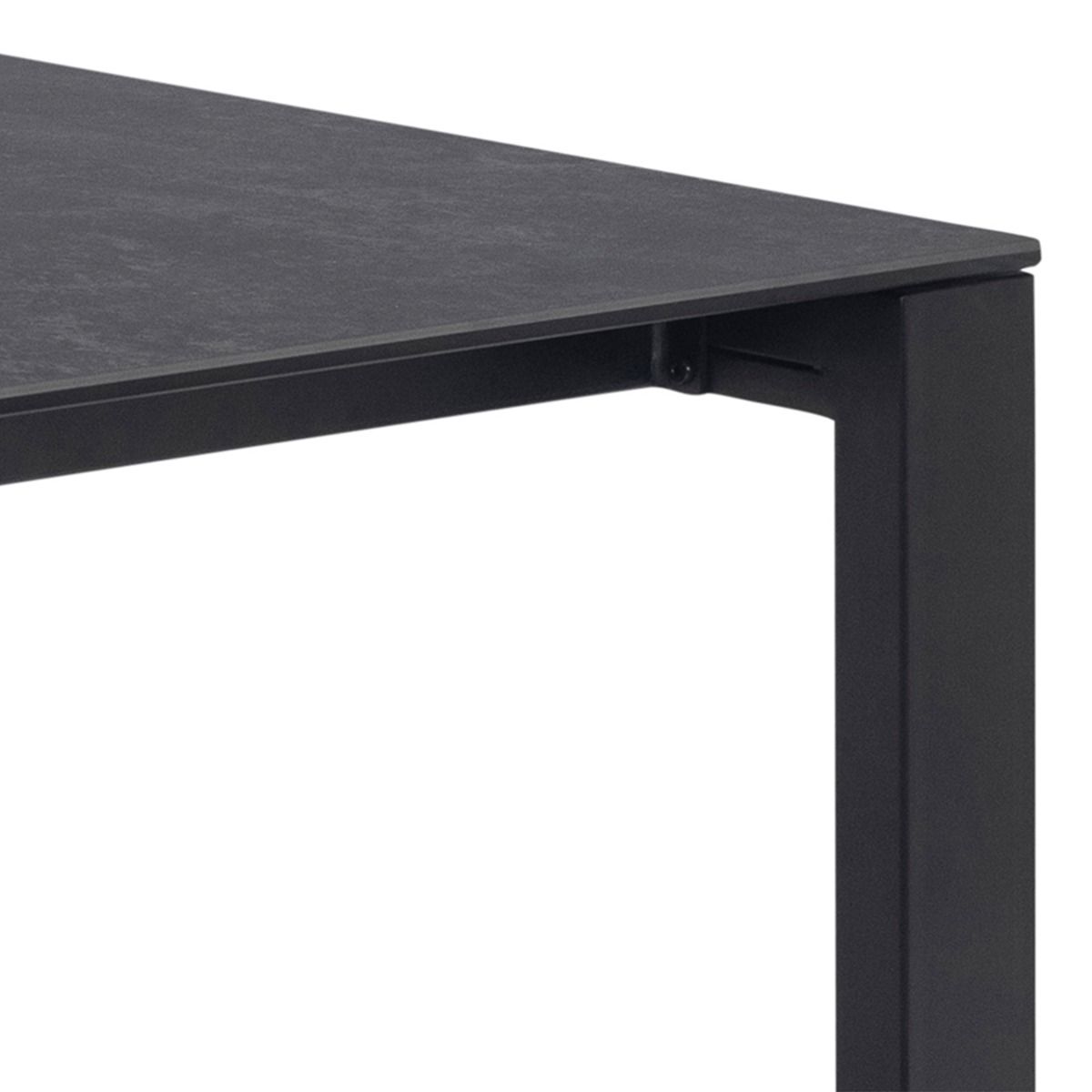 Brentford 200cm long Matt Black Ceramic Dining Table - Price Crash Furniture