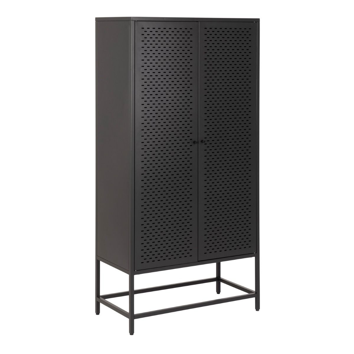 Newcastle 2 Door Cabinet In Matt Black - Price Crash Furniture