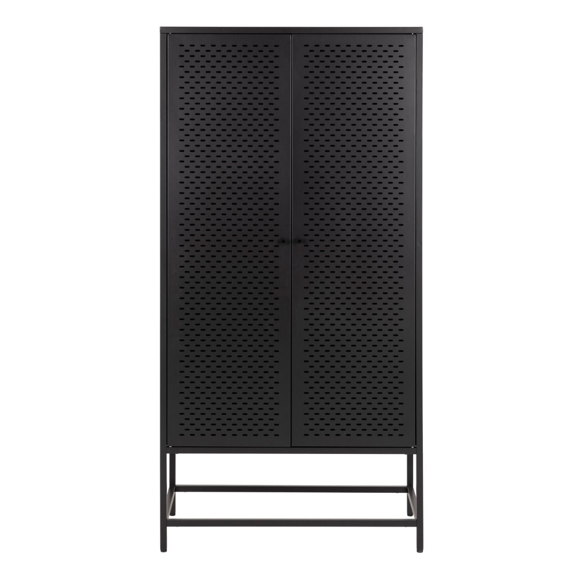 Newcastle 2 Door Cabinet In Matt Black - Price Crash Furniture