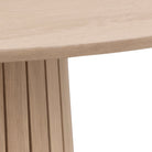 Christo 4 Seater Round Dining Table In White Oak - Price Crash Furniture