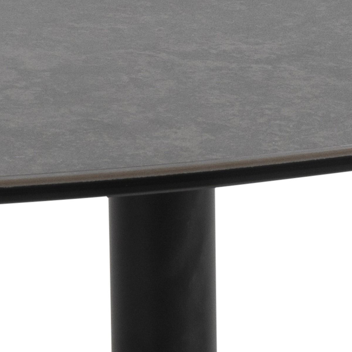 Barnsley Black Plectrum Shaped Ceramic Coffee Table - Price Crash Furniture