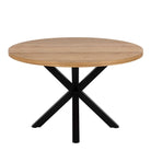 Heaven 120 cm Round Small Dining Table In Oak - Price Crash Furniture