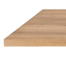 Heaven 220cm Rectangular Dining Table In Oak & Black - Price Crash Furniture