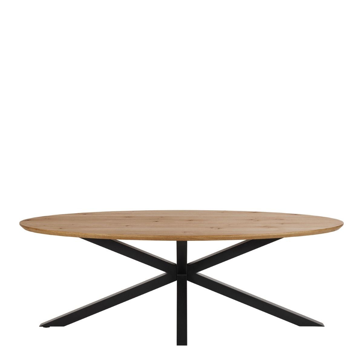 Heaven 220cm Oval Dining Table In Oak - Price Crash Furniture