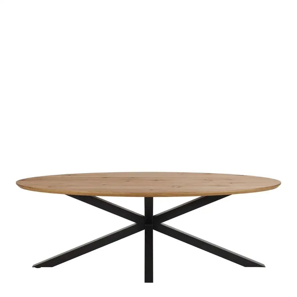 Heaven 220cm Oval Dining Table In Oak - Price Crash Furniture