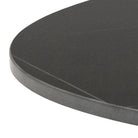 Malta Ceramic Round Coffee Table In Matt Black 60x45cm - Price Crash Furniture