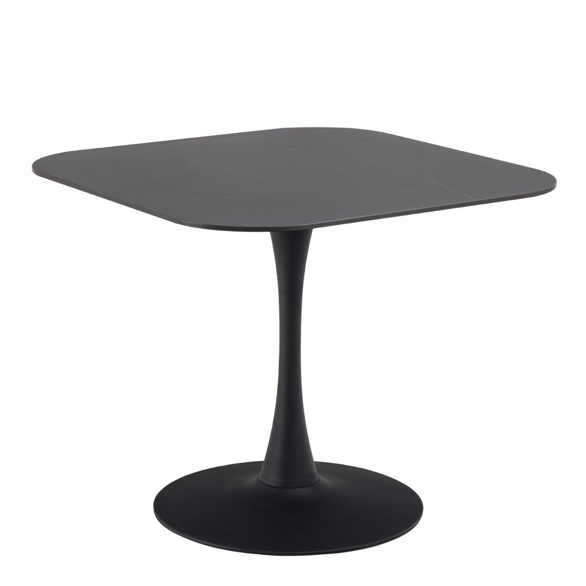 Malta Ceramic Square Dining Table Black - Price Crash Furniture