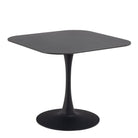 Malta Ceramic Square Dining Table Black - Price Crash Furniture