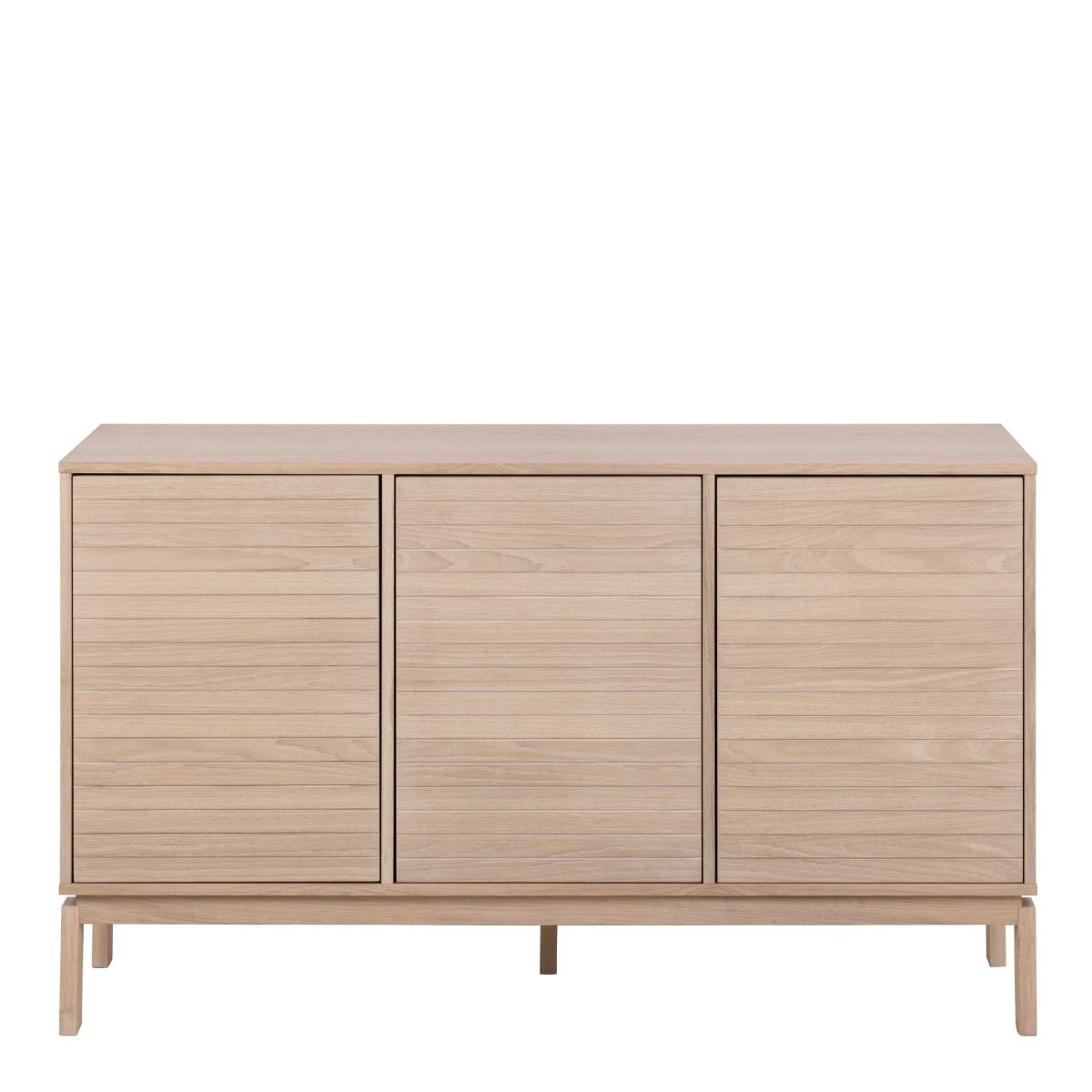 Linley 3 Door Sideboard In White Oak - Price Crash Furniture