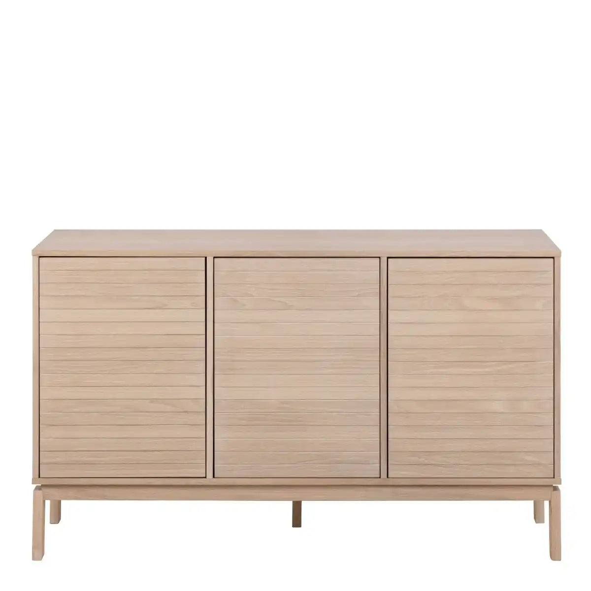 Linley 3 Door Sideboard In White Oak - Price Crash Furniture