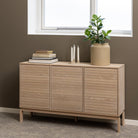 Linley 3 Door Sideboard In White Oak - Price Crash Furniture